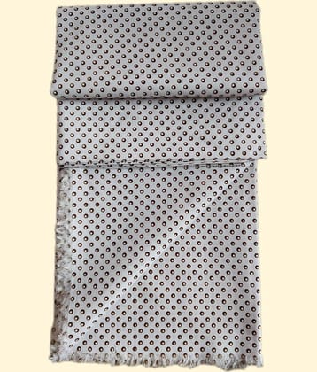 Makhanchor - White Cotton Men's Unstitched Shirt Piece ( Pack of 1 )