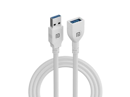 Portronics Uniconnect 1.5m, Durable PVC Build, High-Quality Core Material, Type-A Male to Type-A Female