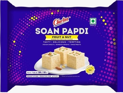 Charliee Soan Papdi Fruit & Nut, 200 gm (1023) Charliee Soan Papdi Fruit & Nut, 200 gm (1023)