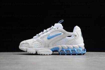 Stussy x NikeAir Zoom Spiridon Cage 2 - White University Blue-Euro 41