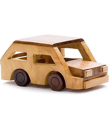 BuzyKart Beautiful Wooden Classical Vintage Miniature Car Toy Cum Showpiece