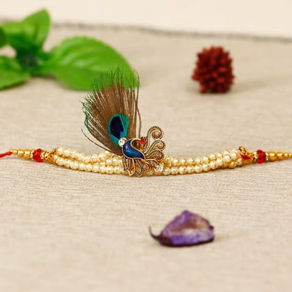 Designer Pearl Morpankh Rakhi