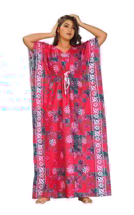 Fabimi Women's Cotton Kaftan Nighty - Luxurious Loungewear, Breathable & Comfortable, L Size Fabimi Women's Cotton Kaftan Nighty - Luxurious Loungewear, Breathable & Comfortable, L Size