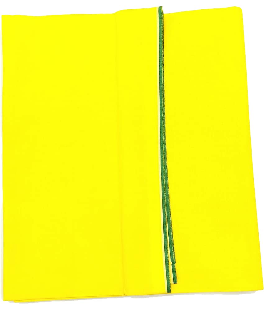 Shyam Handloom Cotton Men's Lungi Yellow ( Pack of 1 )