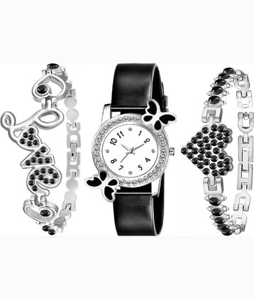 Shivark Black Silicon Analog Womens Watch