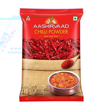 Aashirvaad Chilli Powder, Red Hot Chilli Powder With No Added Flavours And Colours, 200G Pack OF 6