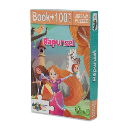 Advit Toys Rapunzel Jigsaw Puzzle - 100 Piece + 32 Page Story Book