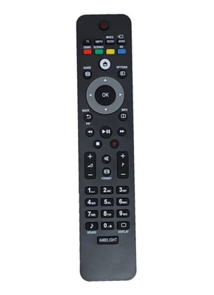 LCD-LED Remote No. URC 126, Compatible with PHILIPS LCD-LED TV Remote Control -Old Remote Functions Must Be Exactly Same (Color Multicolor)