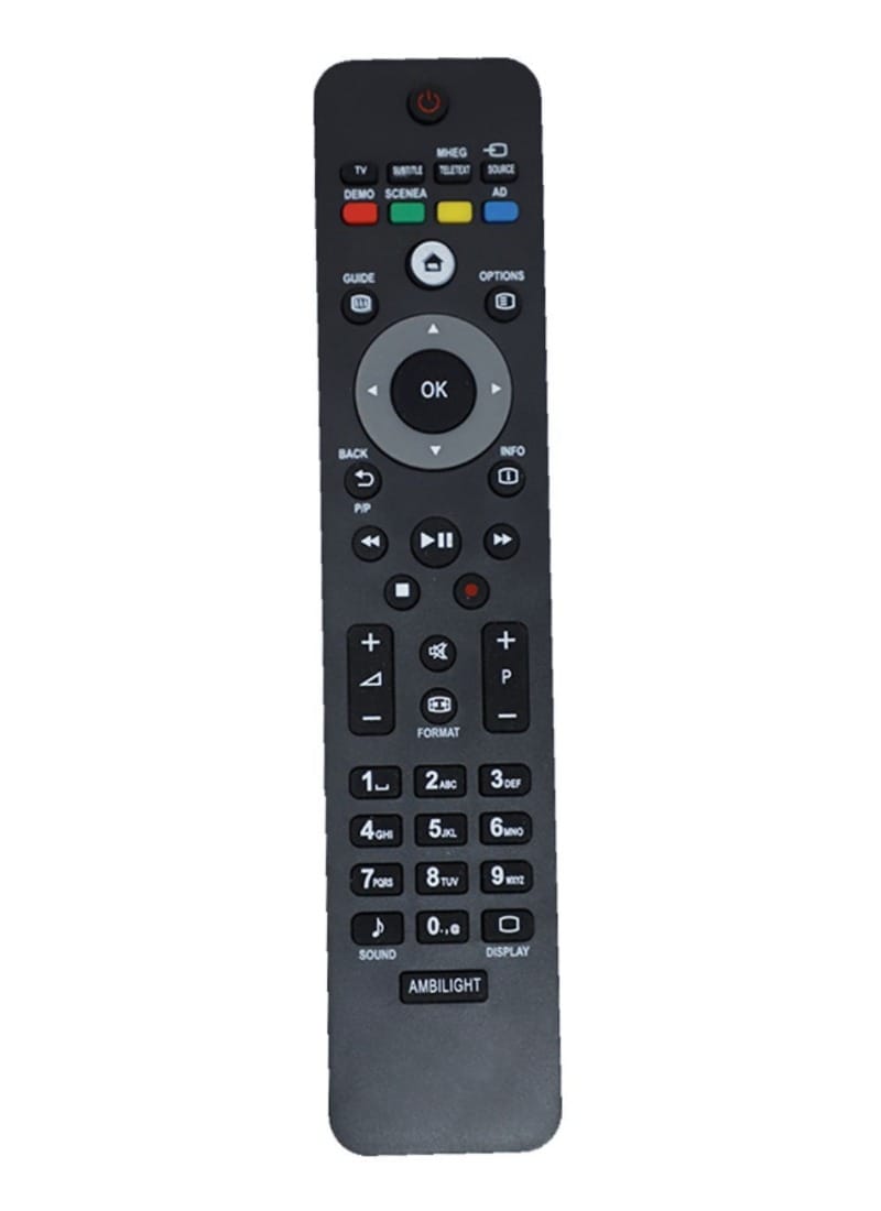 LCD-LED Remote No. URC 126, Compatible with PHILIPS LCD-LED TV Remote Control -Old Remote Functions Must Be Exactly Same (Color Multicolor)