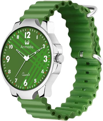 Armado Green Silicon Analog Men's Watch