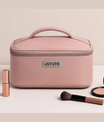 Astute Tan Makeup Pouch, Toiletry Kit, Travel Kit