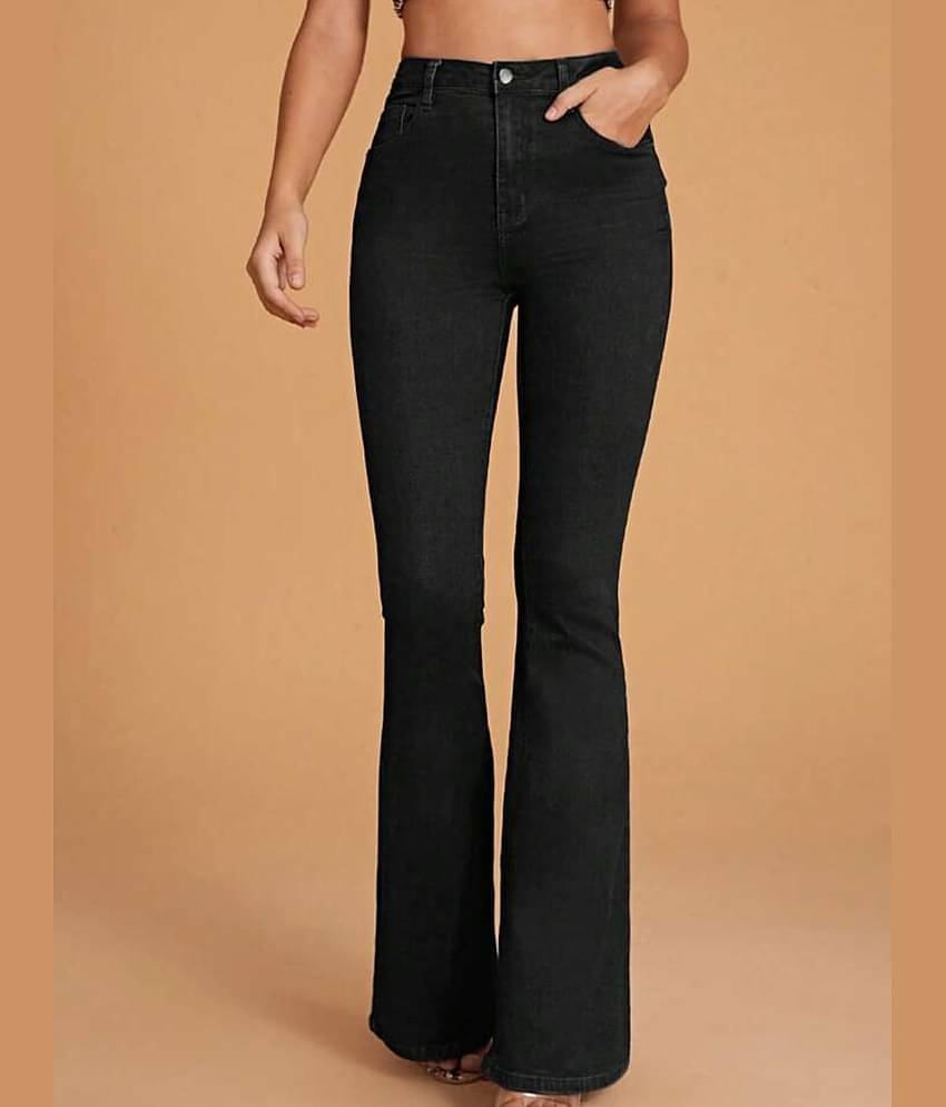 Broadstar - Black Cotton Bootcut Women's Jeans ( Pack of 1 )