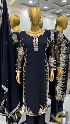 Party Wear Look Top Bottom With Dupatta With Heavy Embroidery Work