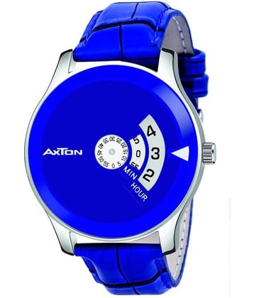 Axton 1604PiADU BLUE STRAP Leather Analog Men's Watch