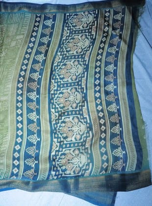 Elegant Ash Blue Saree