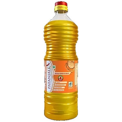 Patanjali Rice Bran Oil, 1 L Bottle