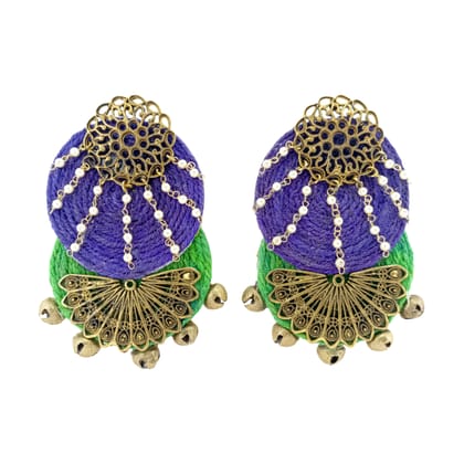 Peacock radiance earrings