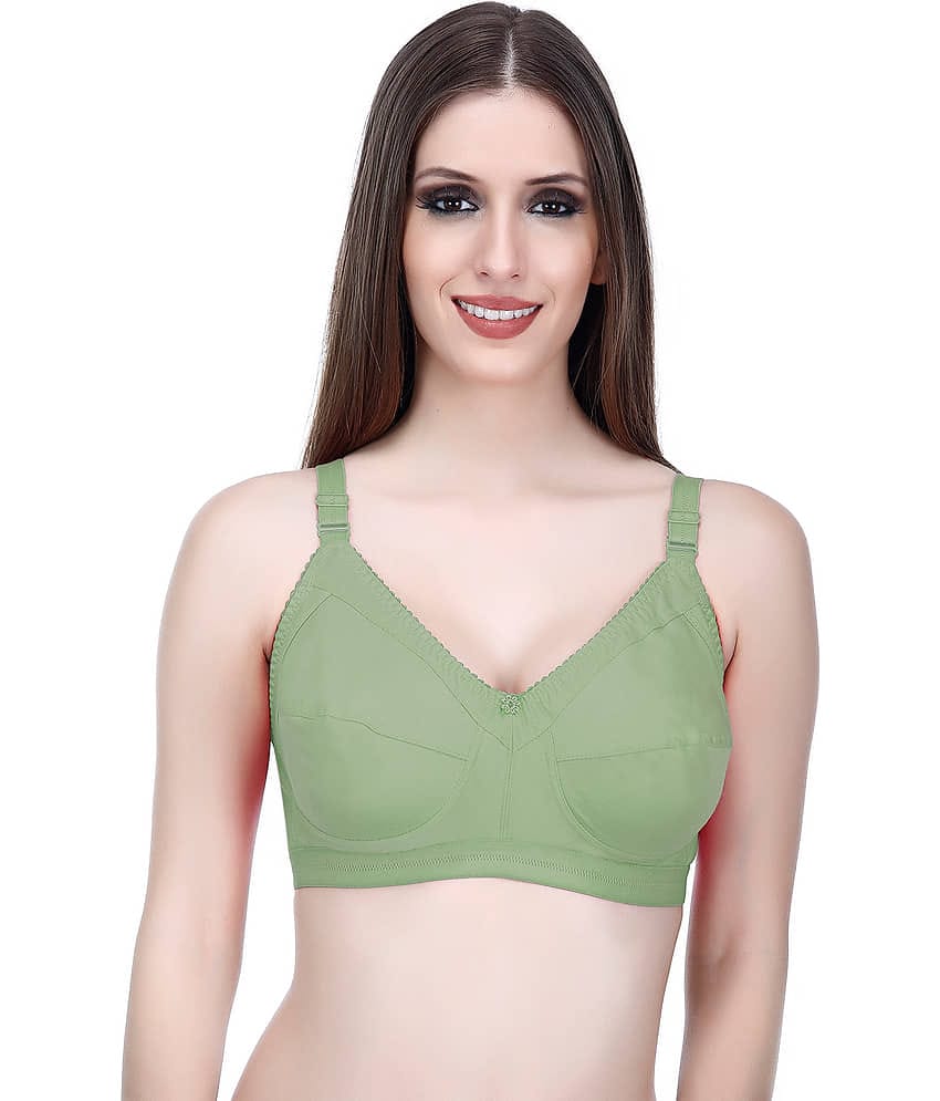 Elina Pack of 1 Cotton Non Padded Minimizer Bra For Women ( Light Grey )
