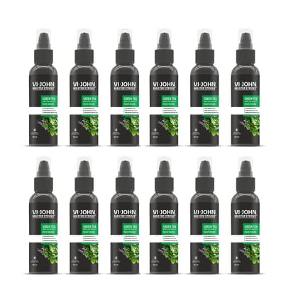 Vi-John Master Stroke Green Tea With Tea Tree Face Wash 100Ml (Pack of 12)