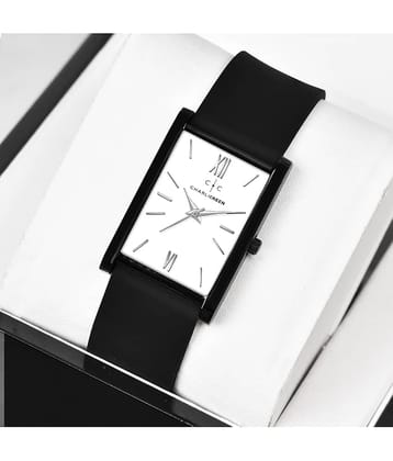 CHARLIEKEEN Black Silicon Analog Men's Watch
