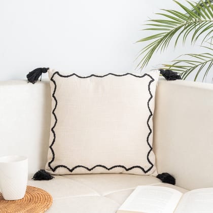Chic Scallop Cushion Cover-16"x16" / Single