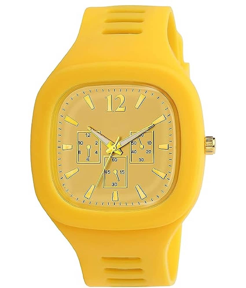 Viser Yellow Dial Analog Boys Watch ( Pack of 1 )