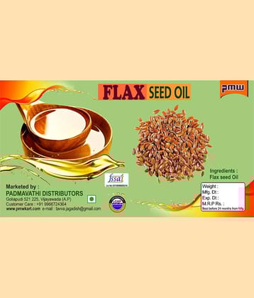 Grade A Quality - Flax Seed Oil - Alsi Oil - Health - Pooja - Body Building - Loose Packed - 300 Ml