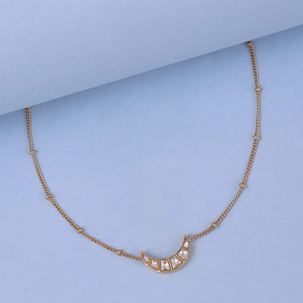 Single 92.5 Sterling Silver Moon Anklet