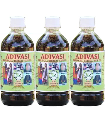ADIVASI BHRINGRAJ HERBALS - Anti Hair Fall Bhringraj Oil 700 ml ( Pack of 3 )