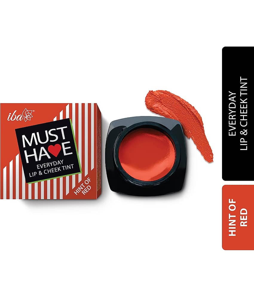 Iba Must Have Everyday Lip & Cheek Tint Hint of Red 8g , Natural, Vegan & Cruelty-Free (Pack of 1)