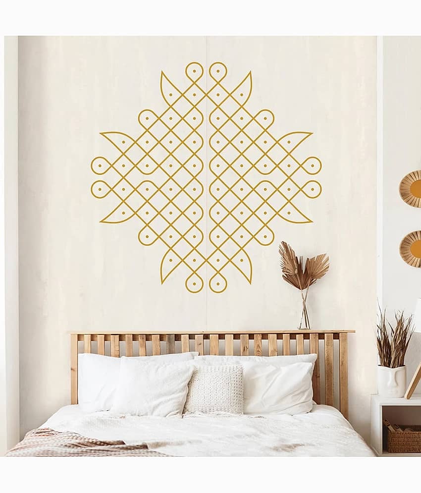 Inkfence Wall Sticker Abstract ( 52 x 52 cms )