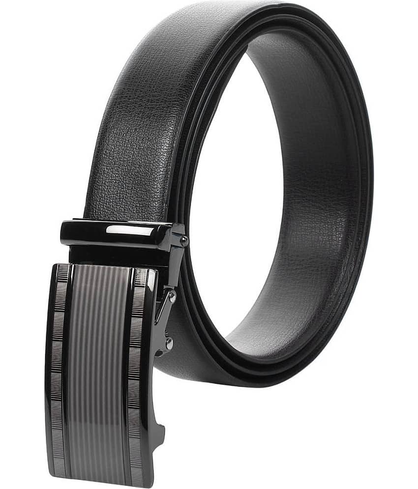 Zacharias - Black Leather Men's Reversible Belt ( Pack of 1 )
