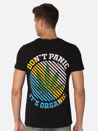 Punk ORGANICALLY STONED Black Tshirt-XS / Black