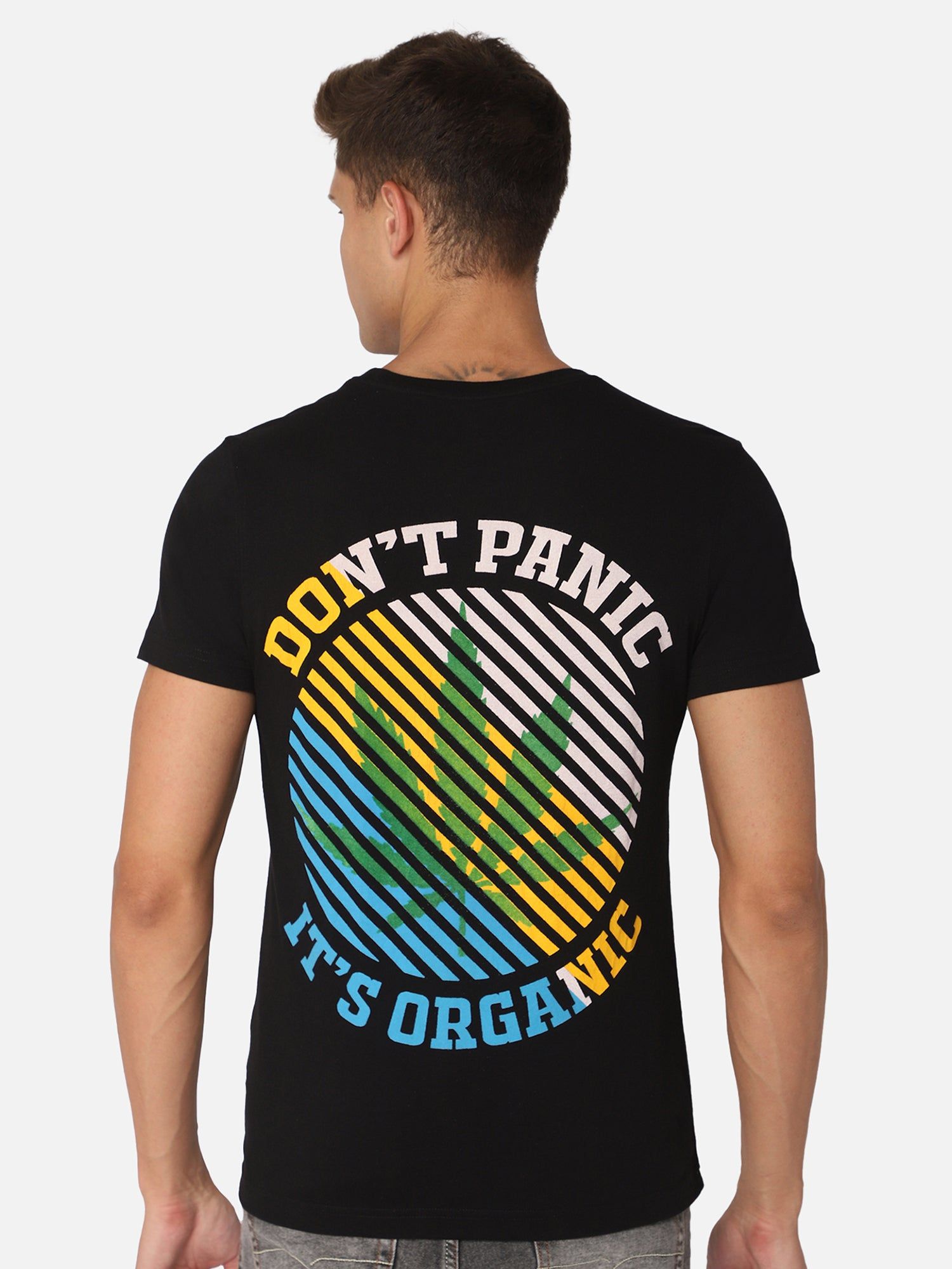 Punk ORGANICALLY STONED Black Tshirt-XS / Black