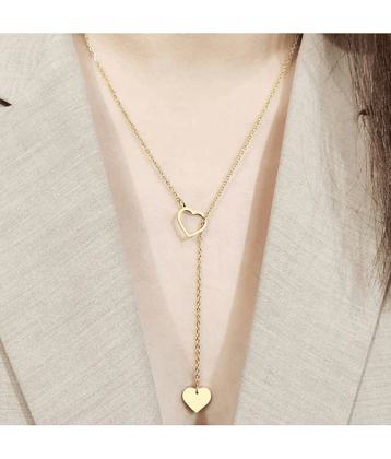 PUJVI Golden Pendant set ( Pack of 1 )