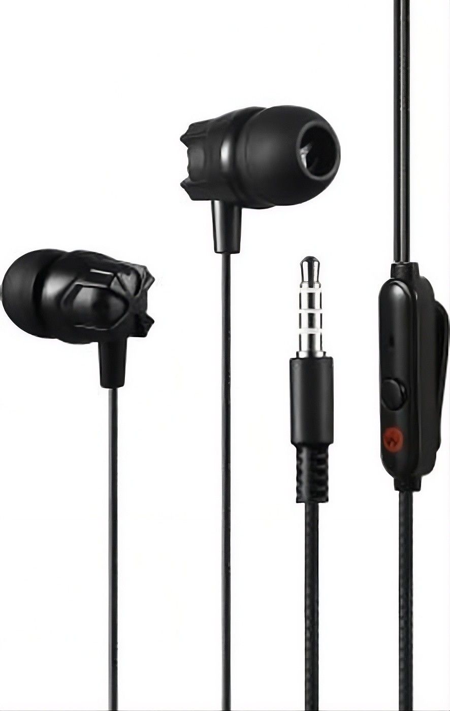 MZ M105 Stereo Earphone - Grey with Strong Bass & High Definition Sound Quality