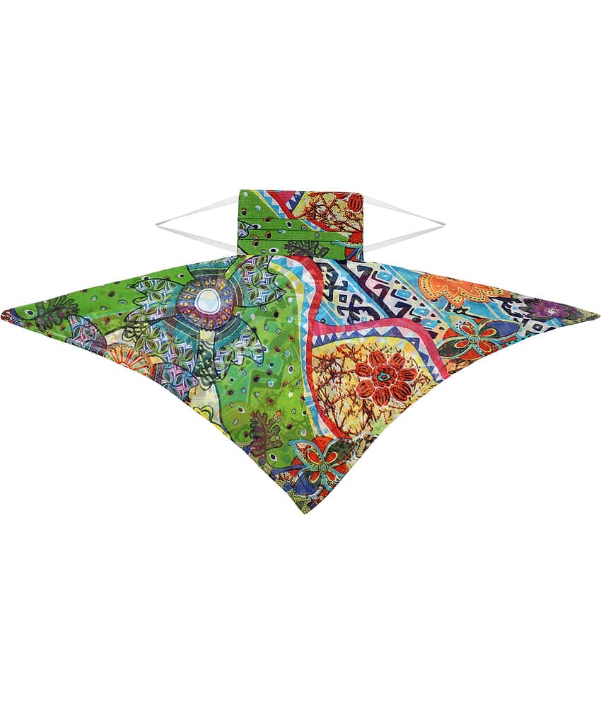 Anekaant - Green Cotton Mask ( Pack of 1 )