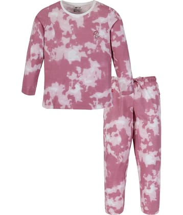 3PIN Pack of 1 Boys Cotton T-Shirt & Pants Set ( Pink )