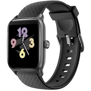 Zebronics Zeb-FIT ME Smart Watch with Heart Rate SpO2 IP68 Waterproof 14 Sport Mode Customizable face Notifications for Calls / Messages app Control and Meditative Breathing(Black).