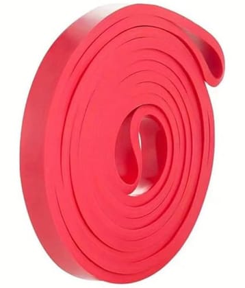 Thera Band Resistance Bands for Workout for Men and Women Resistance Band Set & Exercise Band for Home Gym Fitness Pull Up Band & Toning Band 100% Natural, (Red) Pack of 1 - Red