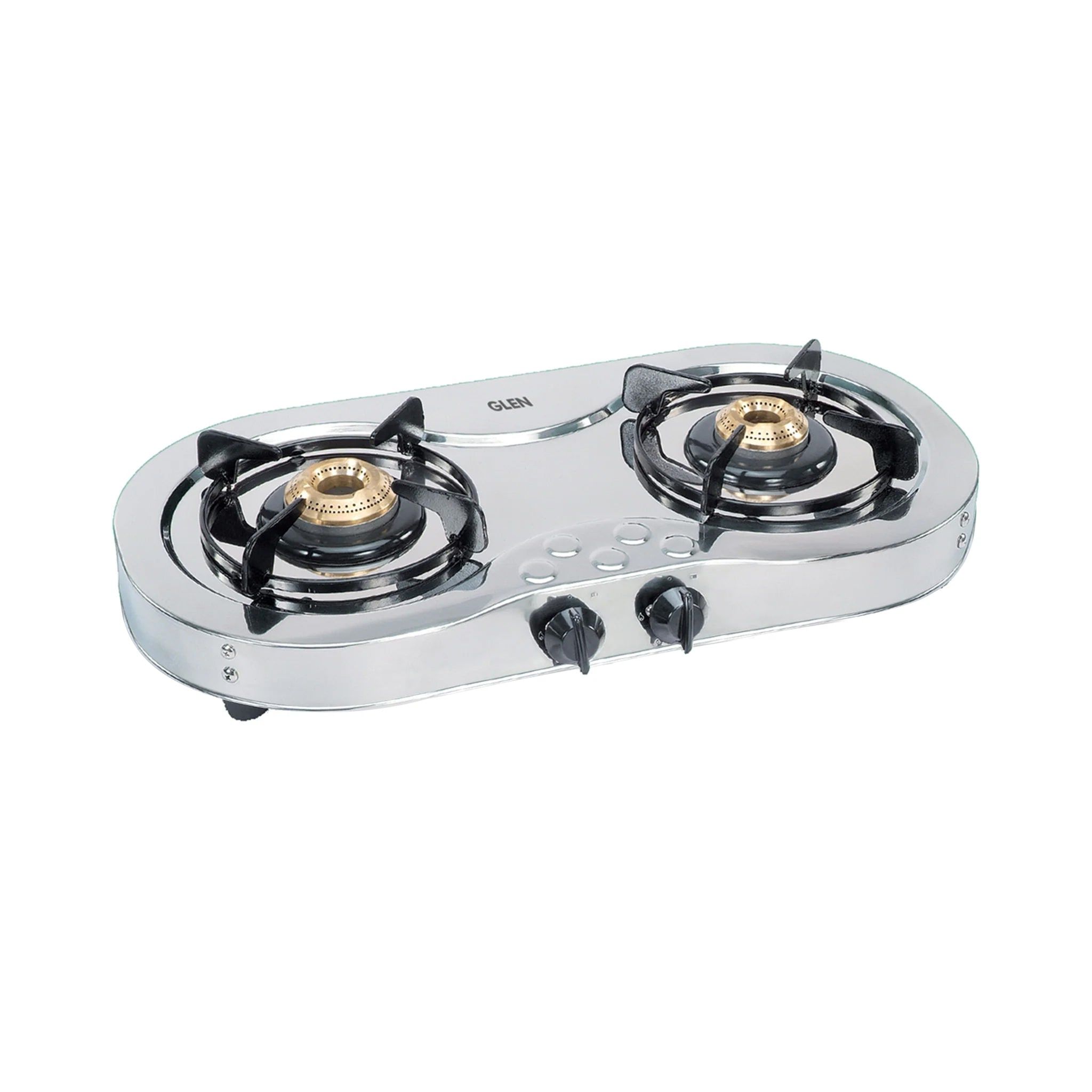 2 Burner Stainless Steel  Gas Stove with Brass Burner (CT1025SS)