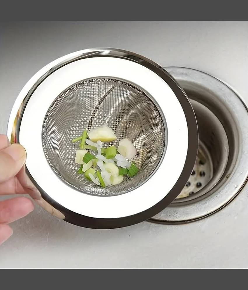 Konquer TimeS Silver Steel Strainer ( Pack of 1 )