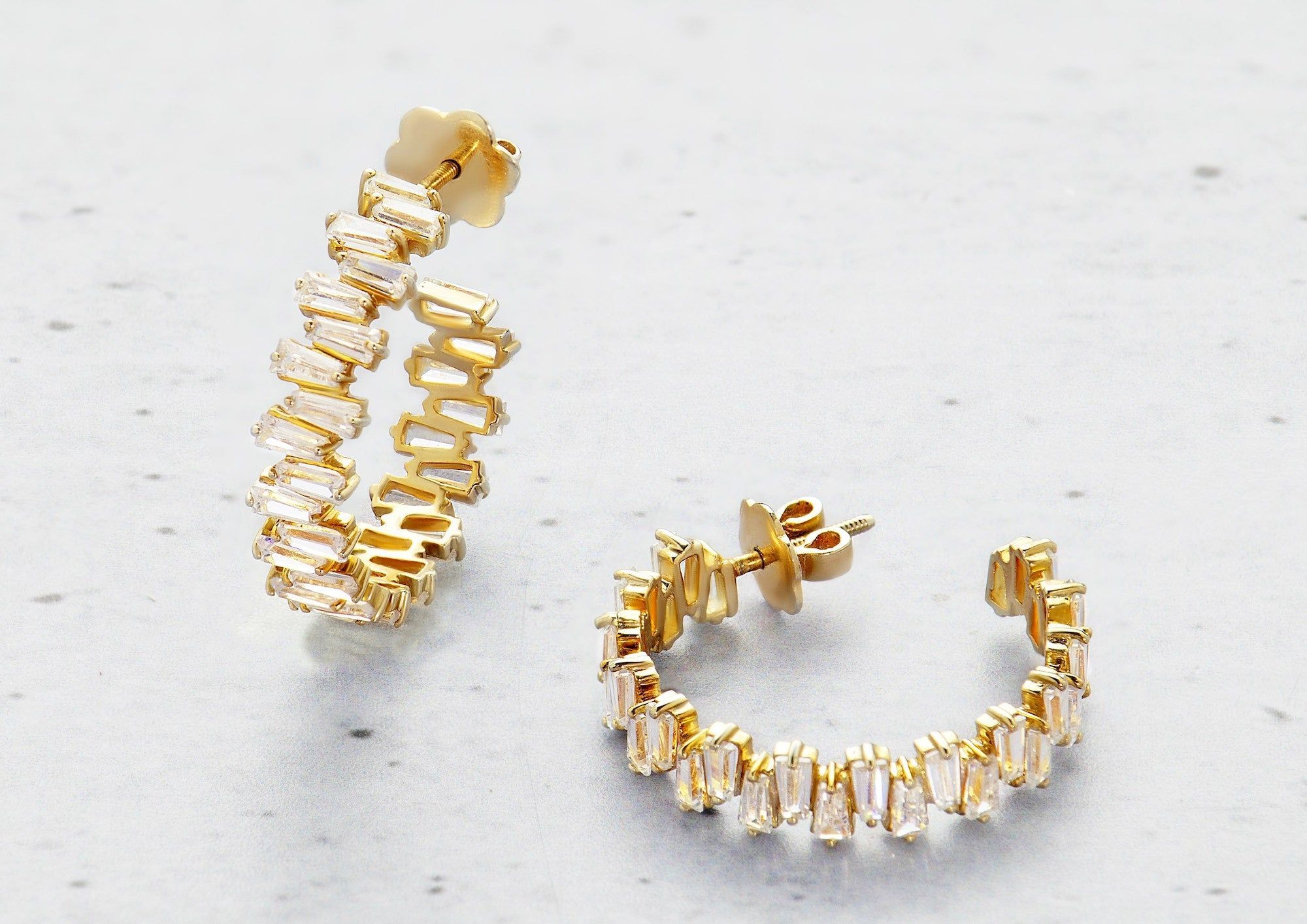 Tapering Radiance Hoop Earrings