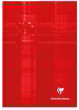 Clairefontaine Basics Square Grid Hardcover Notebook - A5-Red