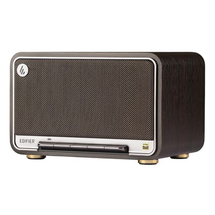 Edifier D32 Tabletop Wireless Speaker, Hi-Res Audio Bluetooth Speaker, Portable Retro Combo Speaker, 60 Watts RMS, Bluetooth 5.3- Black