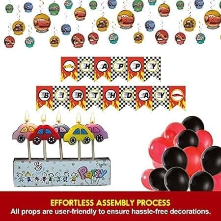 Cars Theme Birthday Decoration Combo - Party and Festive Needs | Buy online on ZillyBuy