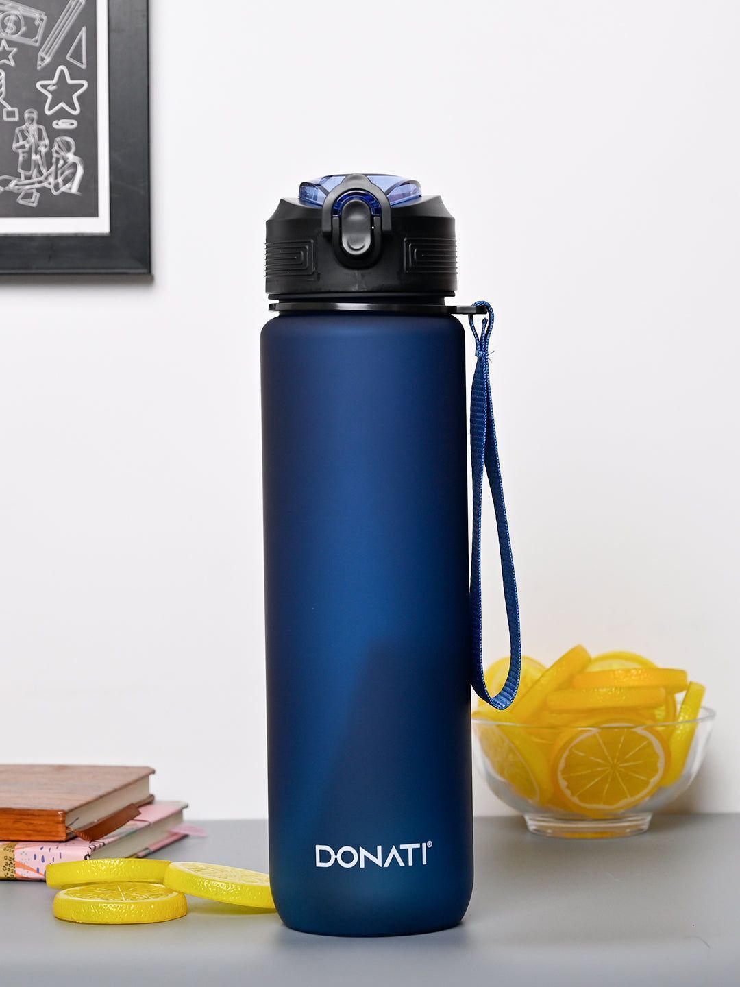 Donati Travel Bottle 1000ML - Blue Plastic Matte Finish