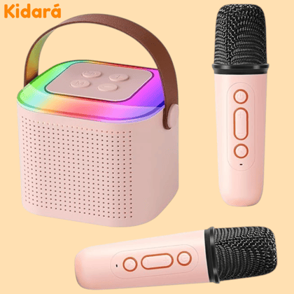 Sing Square Karaoke Speaker with 2 Mics (Bluetooth) | Rechargeable/Portable | Ages 3-9+ (Multicolor)