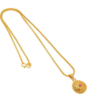 Jewar Mandi Pendant Locket Chain Gold Plated Rich Look Long Size Latest Designer Daily Use Jewelry for Men Women, Boys Girls, Unisex