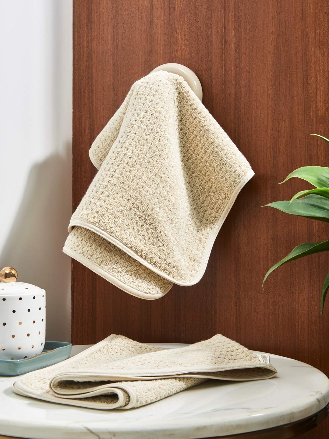 DDECOR - Linea Collection 100% Cotton Bomboo    Hand Towel |40 CM X 60 CM| - Grey